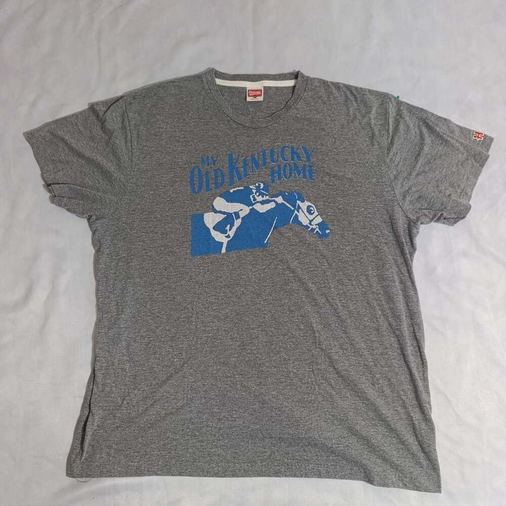 Homage My Old Kentucky Home T-Shirt Size XXL Gray Graphic Tee
